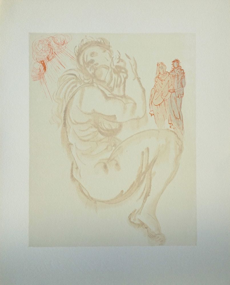 Гравюра На Дереве Dali - Divine Comédie, Purgatoire 19, Le songe de Dante