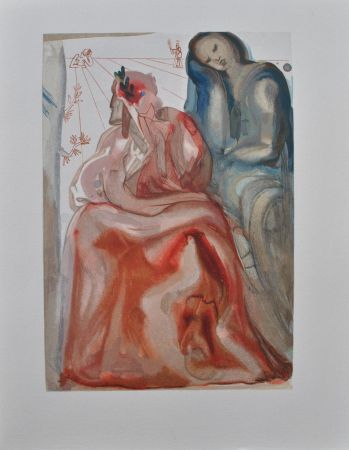 Гравюра На Дереве Dali - Divine Comédie, Purgatoire 31, La confession de Dante