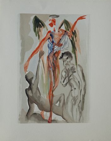 Гравюра На Дереве Dali - Divine Comédie, Purgatoire 32, La confession de Dante