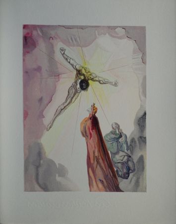 Гравюра На Дереве Dali - Divine Comédie, Paradis 14, Apparition du Christ
