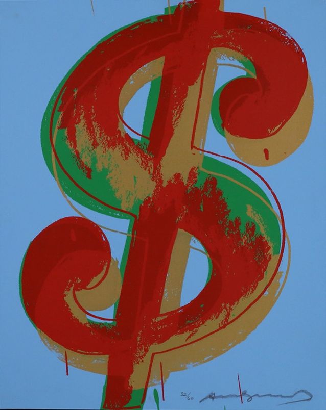 Сериграфия Warhol - Dollar Sign (1) 277