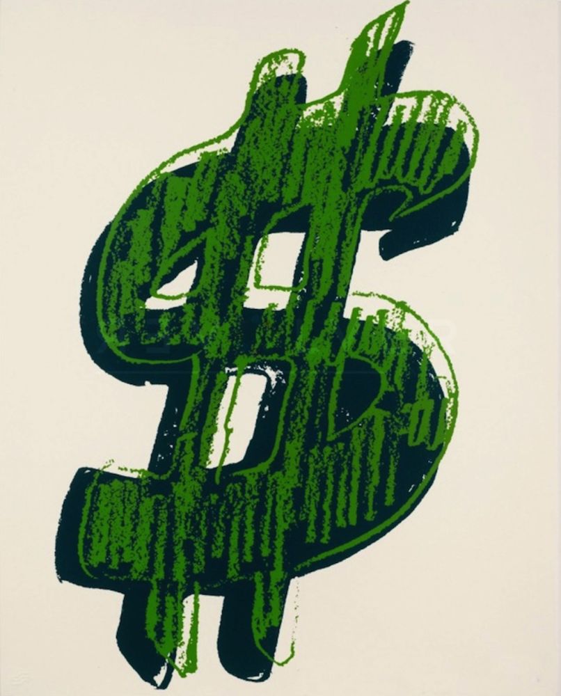 Сериграфия Warhol - Dollar Sign, Green (FS II.278)