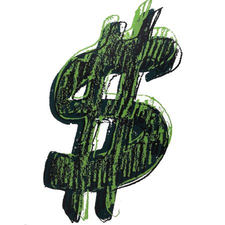 Сериграфия Warhol - Dollar Sign, Green (FS II.278)