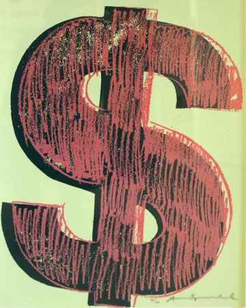 Сериграфия Warhol - Dollar Sign, Red (FS II.274)