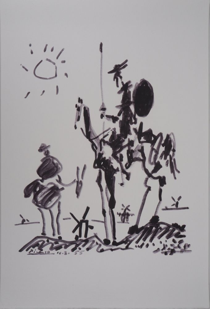 Литография Picasso - Don Quichotte