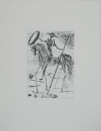 Гравюра Dali - Don Quichotte et Sancho Panza