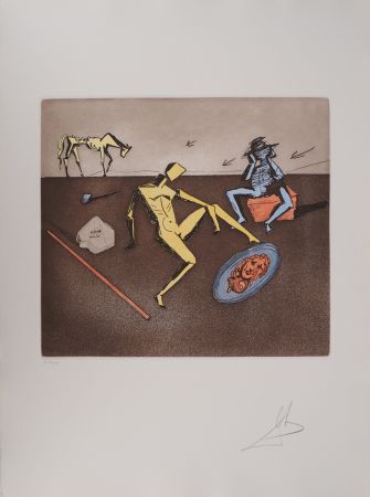 Гравюра Dali - Don Quichotte, le Miroir de la Chevalerie