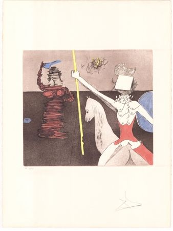 Гравюра Dali - Don Quijote - après la bataille