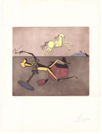 Гравюра Dali - Don Quijote - Aspiration