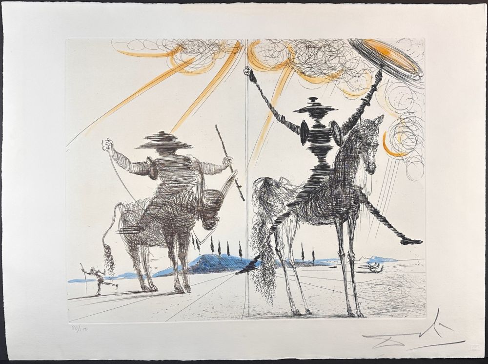 Гравюра Dali - Don Quixote