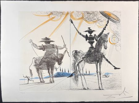 Гравюра Dali - Don Quixote