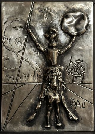 Многоэкземплярное Произведение Dali - Don Quixote Silver Bas Relief