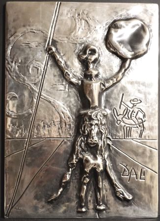Многоэкземплярное Произведение Dali - Don Quixote Silver Bas Relief With Original Box