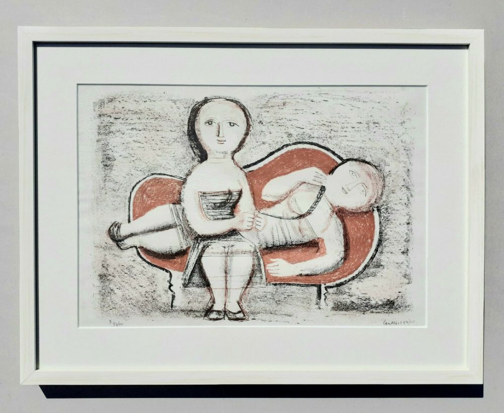 Литография Campigli - Donne sul divano