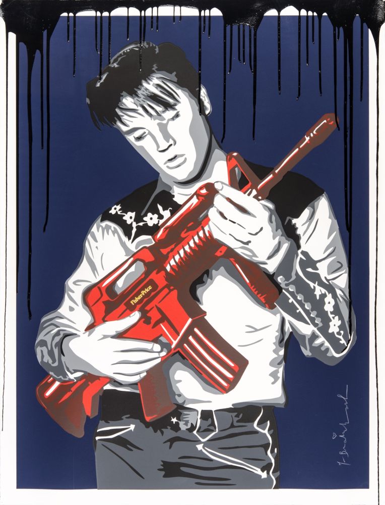 Сериграфия Mr Brainwash - Don't Be Cruel (Blue)