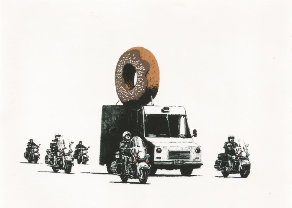 Сериграфия Banksy - Donut (brown)