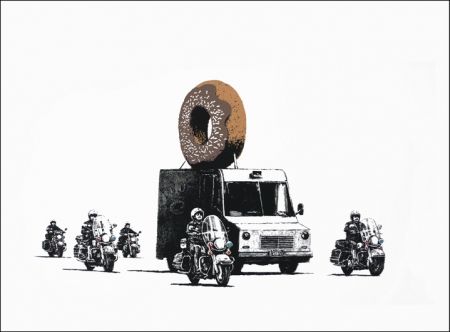 Сериграфия Banksy - Donuts (Chocolate) 