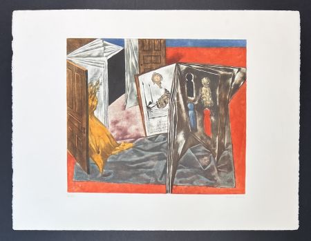 Гравюра Tanning - Dorothea Tanning (1910-2012) - Lettre d'Amour - Coloured lithograph on Arches paper - 1969