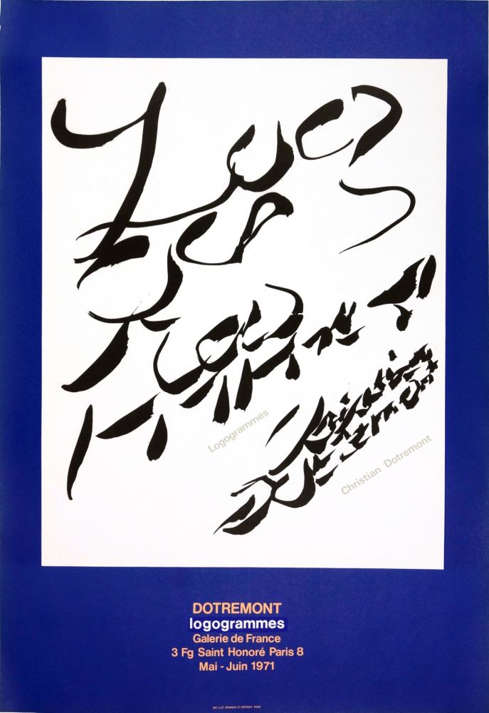 Афиша Alechinsky - Dotremont, logogrammes, 1971
