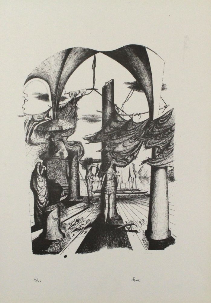 Литография Zimmermann - Durch ein Nadelöhr II / Through a Needle's Eye II