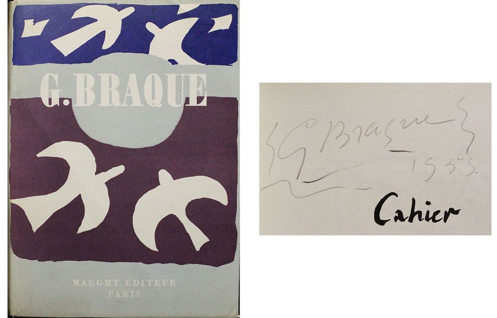 Нет Никаких Технических Braque - Dédicace / dessin pour Cahier de Georges Braque 1917-1947