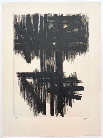 Офорт Soulages - Eau-Forte VI