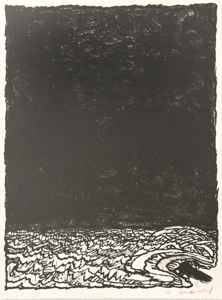 Литография Alechinsky - Eau dormante