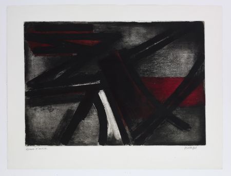 Офорт Soulages - Eau Forte 2