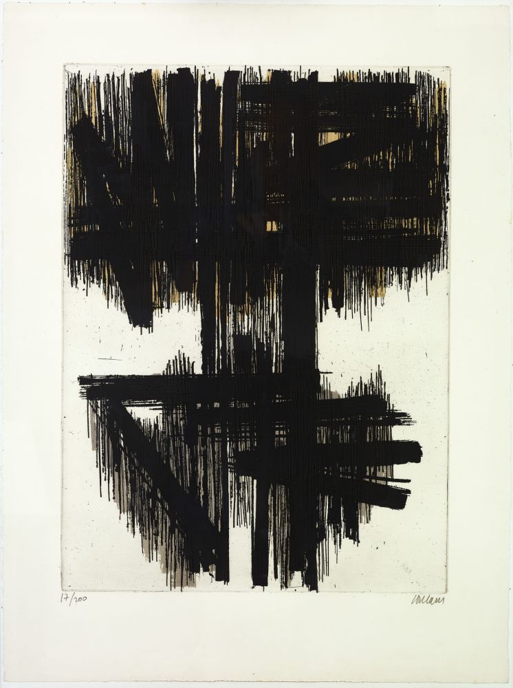 Офорт Soulages - Eau Forte VI