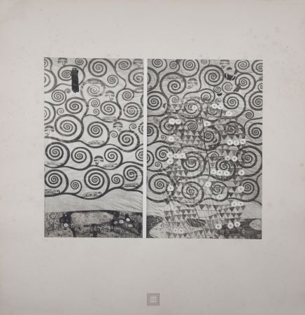 Литография Klimt (After) - Eine Nachlese Folio, Der Lebensbaum, 1931