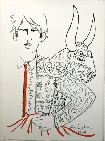 Литография Cocteau - EL CORDOBES (Magnan : Taureaux. 1963/1965)