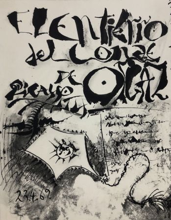 Офорт Picasso - El entierro del Conde Orgaz