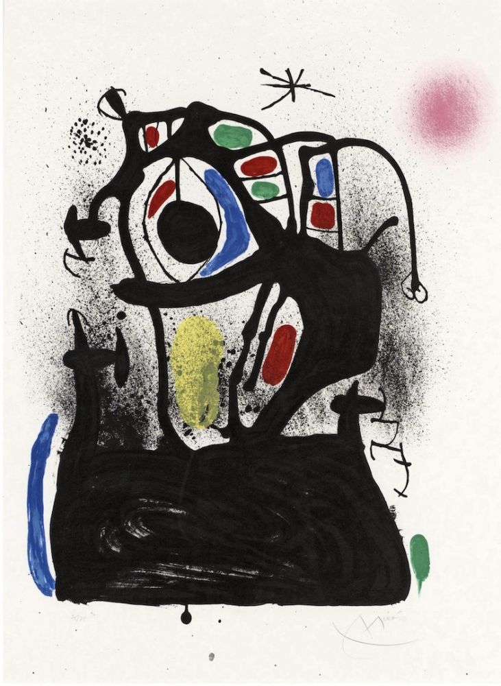 Литография Miró - El hipnotizador 