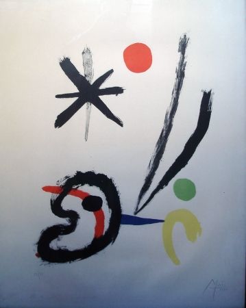 Литография Miró - El pájaro cometa