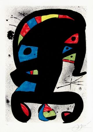 Литография Miró - El Rei Garrell, 1979