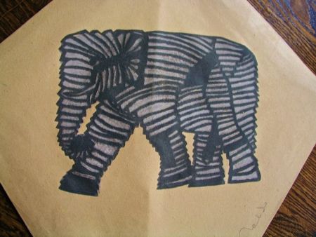 Сериграфия Toledo - Elephant kite II