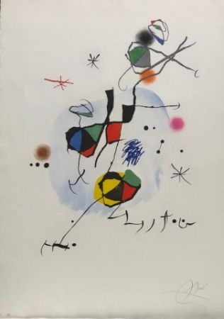 Офорт Miró - Els castellers