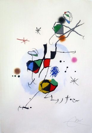 Офорт И Аквитанта Miró - Els Castellers
