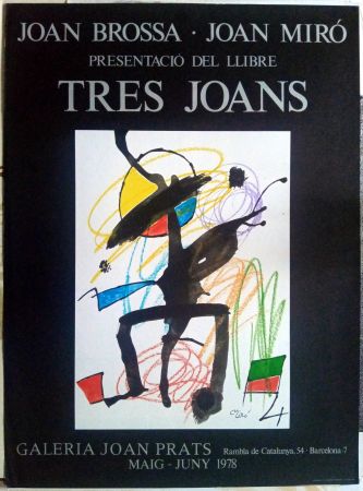 Афиша Miró - Els tres Joans  - Prats - 1978
