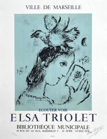 Литография Chagall - Elsa Triolet 