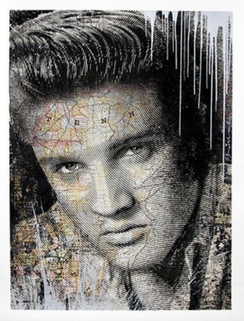 Сериграфия Mr. Brainwash - Elvis – King of Rock Silver