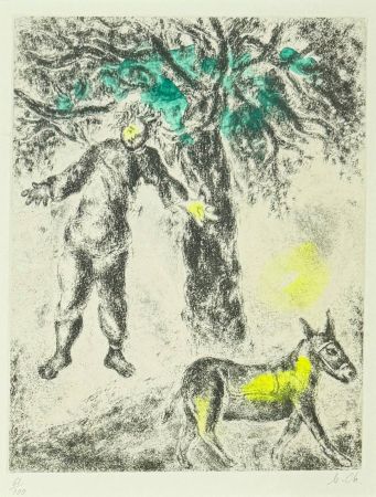 Офорт Chagall - End of Absalom