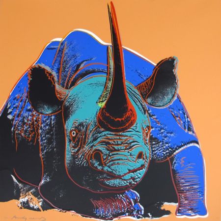 Сериграфия Warhol - Endangered Species: Black Rhino II.301