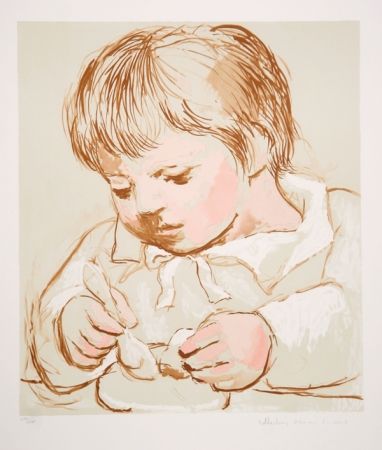 Литография Picasso - Enfant Deieunant
