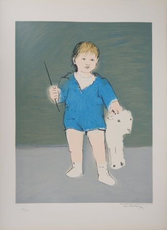 Литография Picasso - Enfant et agneau : Petit Paul Picasso