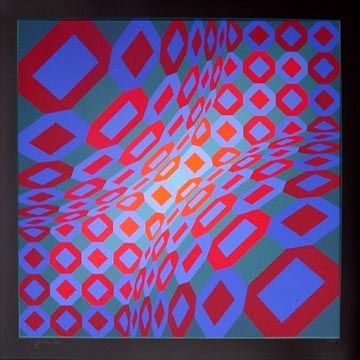 Сериграфия Vasarely - Enigma 8