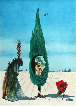 Литография Dali - Enigma of the Rose (Death) 