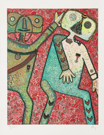 Гравюра Baj - Enrico baj (1924–2003) – La Comte de Hornes et Guillame de Nassau – Mixed media