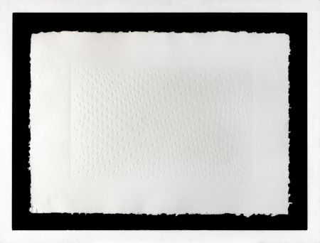 Многоэкземплярное Произведение Castellani - Enrico Castellani (1930 - 2017) - Superficie Bianca- Extroversion on paper -1969
