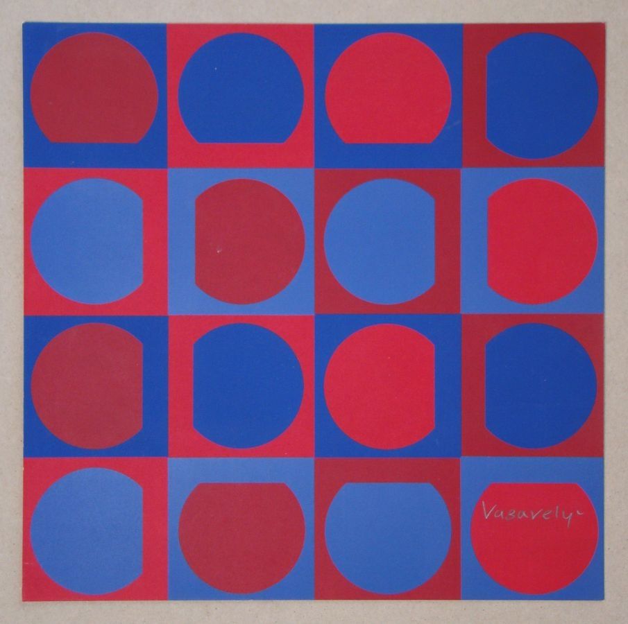 Сериграфия Vasarely - Eridan Rouge